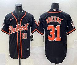 Nike Detroit Tigers #31 Riley Greene Black Joint MLB Jersey