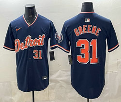 Nike Detroit Tigers #31 Riley Greene Navy 2026 Authentic Stitched MLB Jersey