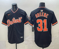 Nike Detroit Tigers #31 Riley Greene Black 2026 Authentic Stitched MLB Jersey