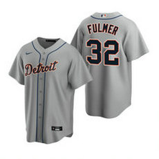 Nike Detroit Tigers #32 Michael Fulmer Gray Game Authentic Stitched MLB Jersey