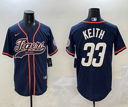 Nike Detroit Tigers #33 Colt Keith Navy Joint Stitched MLB Jersey