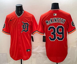 Nike Detroit Tigers #39 Zach McKinstry Orange 2026 MLB Jersey