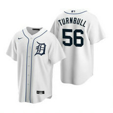Nike Detroit Tigers #56 Spencer Turnbull White Game Authentic Stitched MLB Jersey