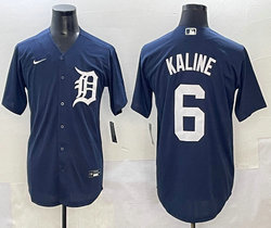 Nike Detroit Tigers #6 Al Kaline Blue MLB Jersey