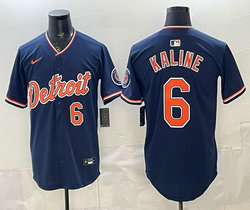 Nike Detroit Tigers #6 Al Kaline Navy 6 front 2026 Authentic Stitched MLB Jersey
