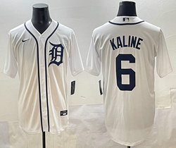 Nike Detroit Tigers #6 Al Kaline White Authentic Stitched MLB Jersey