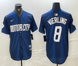 Nike Detroit Tigers #8 Matt Vierling 2024 City Authentic Stitched MLB Jersey
