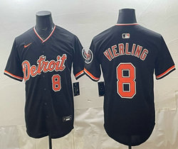 Nike Detroit Tigers #8 Matt Vierling Black 2026 Authentic Stitched MLB Jersey