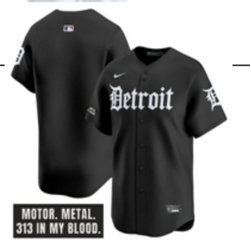 Nike Detroit Tigers Blank Black 5(V) Joint MLB Jersey