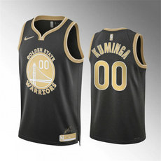 Nike Golden State Warriors #00 Jonathan Kuminga Black 2024 Select Series Stitched Basketball Jersey