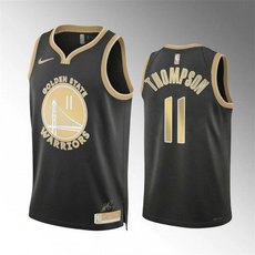 Nike Golden State Warriors #11 Klay Thompson Black 2024 Select Series Stitched Basketball Jersey
