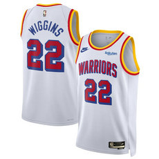 Nike Golden State Warriors #22 Andrew Wiggins White 2024_25 Classic Edition Stitched Basketball Jersey