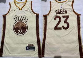 Nike Golden State Warriors #23 Draymond Green 2026 Cream City With Advertising NBA Jersey