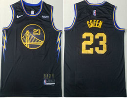 Nike Golden State Warriors #23 Draymond Green 21-22 Cith 75th anniversary With Advertising Authentic Stitched NBA jersey