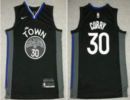 Nike Golden State Warriors #30 Stephen Curry Black 2020-21 Stitched NBA jersey