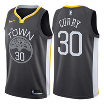 Nike Golden State Warriors #30 Stephen Curry Black Game Authentic Stitched NBA Jerseys
