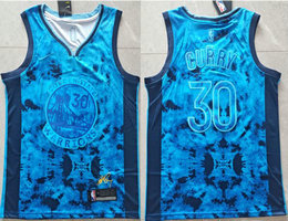 Nike Golden State Warriors #30 Stephen Curry Blue 22-23 MVP Authentic Stitched NBA jersey