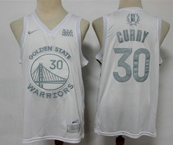 Nike Golden State Warriors #30 Stephen Curry White MVP limited Authentic Stitched NBA jersey