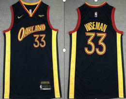 Nike Golden State Warriors #33 James Wiseman 2020-21 City With Advertising  Authentic Stitched NBA jersey