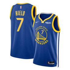 Nike Golden State Warriors #7 Buddy Hield Blue Icon Edition Stitched Basketball Jersey