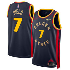 Nike Golden State Warriors #7 Buddy Hield Navy 2024-25 City Stitched NBA Jersey