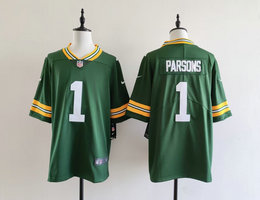 Nike Green Bay Packers #1 Micah Parsons Green Vapor Untouchable NFL Jerseys