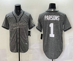 Nike Green Bay Packers #1 Micah Parsons Hemp grey Joint Authentic stitched NFL jersey
