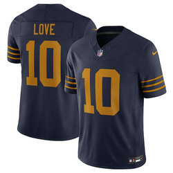 Nike Green Bay Packers #10 Jordan Love Navy 1923 Classic throwback Stitched NFL Jersey