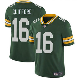 Nike Green Bay Packers #16 Sean Clifford Green Vapor Untouchable Authentic Stitched NFL Jersey