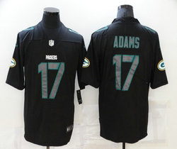 Nike Green Bay Packers #17 Black Impact Green Vapor Untouchable Authentic Stitched NFL Jersey