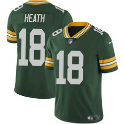 Nike Green Bay Packers #18 Malik Heath Green Vapor Untouchable Authentic Stitched NFL Jersey