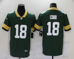 Nike Green Bay Packers #18 Randall Cobb Green Vapor Untouchable Authentic Stitched NFL Jersey
