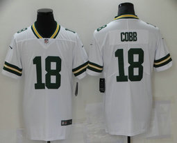 Nike Green Bay Packers #18 Randall Cobb White Vapor Untouchable Authentic Stitched NFL Jersey