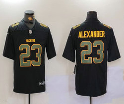 Nike Green Bay Packers #23 Jaire Alexander Black Fashion Authentic Stitched NFL Jersey