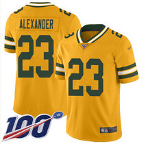 Nike Green Bay Packers #23 Jaire Alexander With NFL 100th Season Patch Inverted Legend Vapor Untouchable Authentic Stitched NFL jersey
