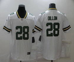 Nike Green Bay Packers #28 AJ Dillon White Vapor Untouchable Authentic Stitched NFL Jersey