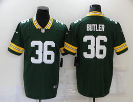 Nike Green Bay Packers #36 LaDarius Gunter Green Vapor Untouchable Authentic Stitched NFL Jersey