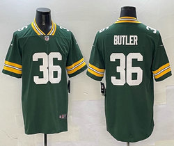 Nike Green Bay Packers #36 LeRoy Butler Green Vapor Untouchable Authentic Stitched NFL Jersey