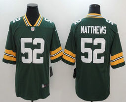 Nike Green Bay Packers #52 Clay Matthews Green Vapor Untouchable Limited Authentic Stitched NFL Jersey