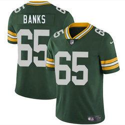 Nike Green Bay Packers #65 Aaron Banks Green Vapor Untouchable Authentic Stitched NFL Jersey