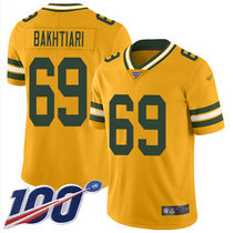 Nike Green Bay Packers #69 David Bakhtiar 100th Season Inverted Legend Vapor Untouchable Authentic Stitched NFL jersey