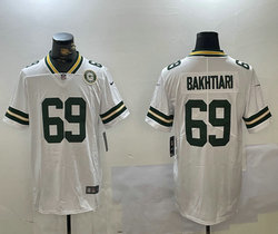 Nike Green Bay Packers #69 David Bakhtiari White Team Patch Vapor Untouchable Authentic Stitched NFL Jersey
