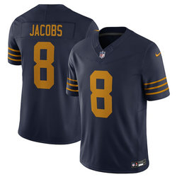 Nike Green Bay Packers #8 Josh Jacobs Navy 1923 Classic throwback Stitched NFL Jersey