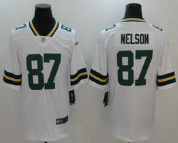 Nike Green Bay Packers #87 Jordy Nelson White Vapor Untouchable Limited Authentic Stitched NFL Jersey