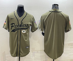 Nike Green Bay Packers Blank 2022 Salute To Service Joint baseball jersey