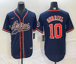 Nike Houston Astros #10 Yuli Gurriel Blue Joint Stitched MLB Jersey