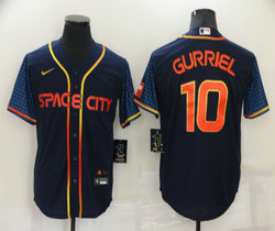Nike Houston Astros #10 Yuli Gurriel Navy 2022 City Game Authentic Stitched MLB Jersey