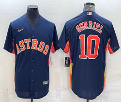Nike Houston Astros #10 Yuli Gurriel Navy Game Authentic Stitched MLB Jersey