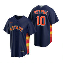 Nike Houston Astros #10 Yuli Gurriel Navy Game Authentic Stitched MLB Jersey