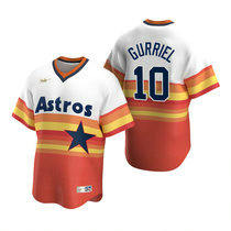 Nike Houston Astros #10 Yuli Gurriel Rainbow Game Authentic Stitched MLB Jersey